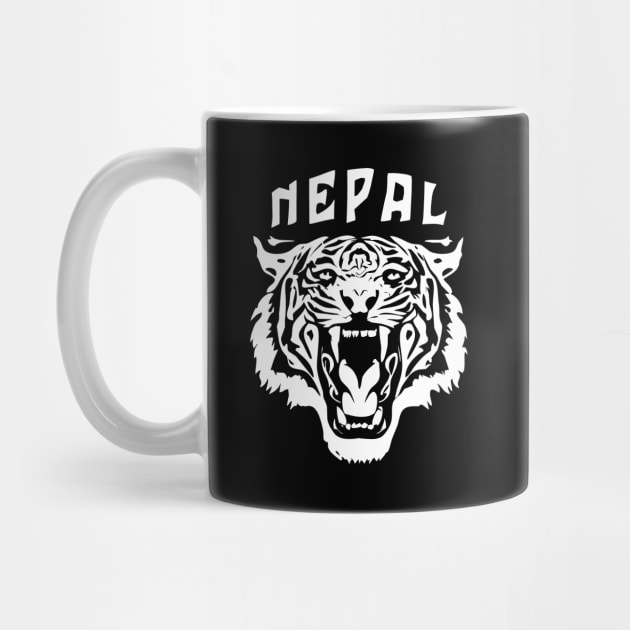 Roaring Tiger Face | Nepal by TMBTM